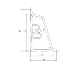 Плинтус KORNER - LB 37