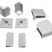 Комплект заглушек (КВАДРО) 8 шт- серебро