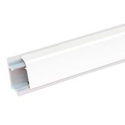 Плинтус алюминиевый (КВАДРО) - белый, 3 м.