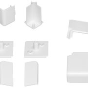 Комплект заглушек (КВАДРО) 8 шт- белые